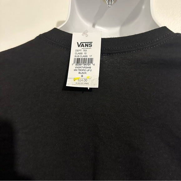 Vans men’s tropic cotton Candy palm tree crewneck T-shirt size small 🆕 - Picture 5 of 13